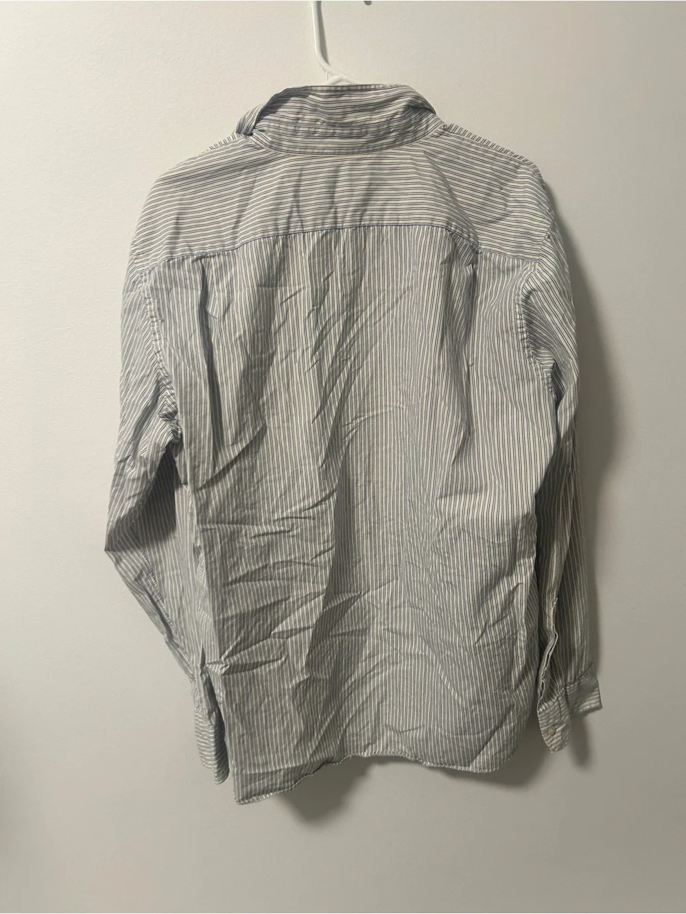 J Crew Casual Striped Button-Down Shirt - Blue/White